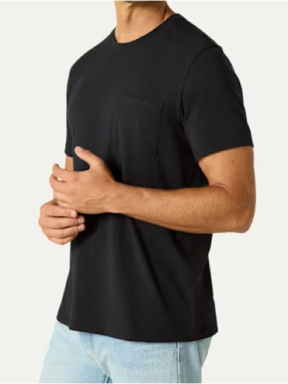 Vince Men’s Black Pima Cotton Pocket Tee Size Large